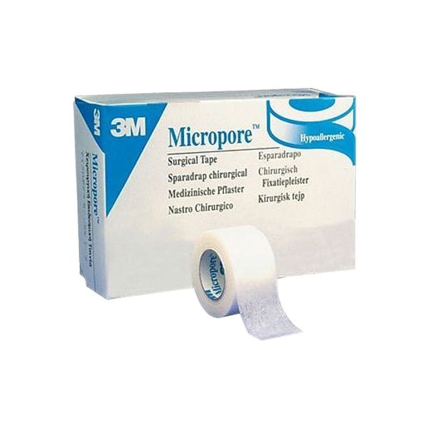 Buy 3M Micropore Tape 3 Inch X 5 Mtr Tape 1'S online at best discount in  India