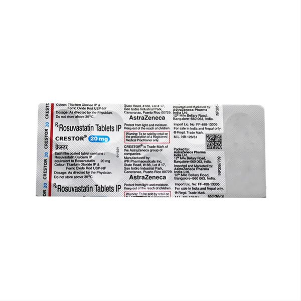 Crestor tablets 20mg