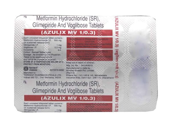 GLUCORYL MV 1/0.3mg Tablet 15's