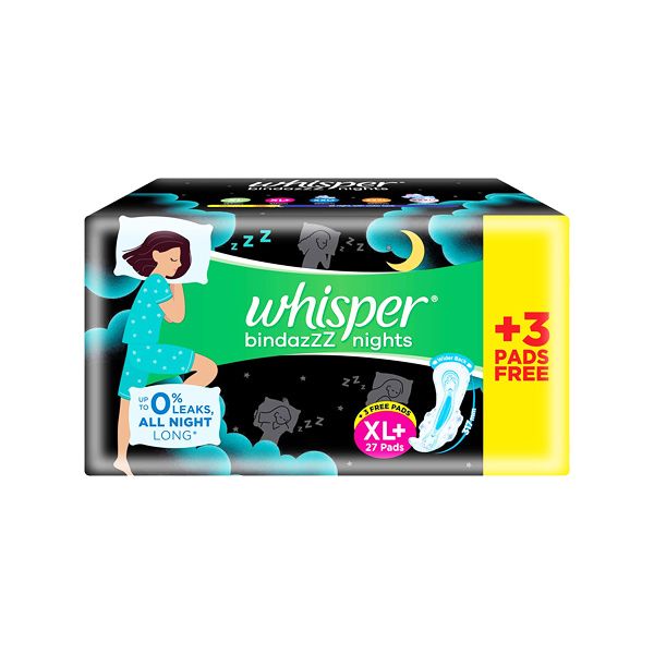 Buy Whisper Sanitary Pads Xxxl Ultra Nights Wings 10 Pcs Online At